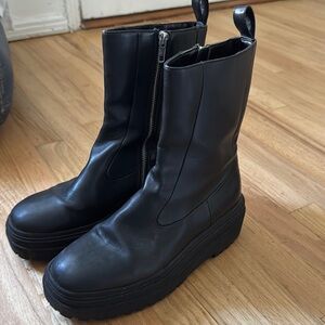 Steve Madden Dallas platform leather Chelsea boots size 8.5